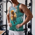 thumbnail image 5 of Picia Underwater Swimming Duck Printed Men’s Performance Tank, Men's Workout Tank Top Moisture-Wicking Tank Top Muscle tee, Breathable Workout Shirt-XX-Large, 5 of 7