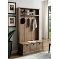 thumbnail image 3 of Bowery Hill Rustic Wood Hallway Cabinet in Weathered Gray Finish, 3 of 5