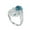 Blue, variant on 2 Carat Adjustable Moissanite Rings for Women Animal Leopard Head Design Open Ring D Color VVS1 S925 Sterling Silver Red/Purple/Pink Diamond Rings
