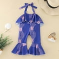 thumbnail image 5 of MZXELPRJD Girls Jumpsuits Toddler Girls African Small Gifts Ankara Sleeveless Ruffled Backless Boys 3t Outfits Boys Sweat Outfits Size 14-16 Girl Size 14-16 Outfits Easter Outfit Baby Girl, 5 of 9
