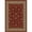 Red, variant on Barclay Sarouk 3 ft. 11 in. x 5 ft. 3 in. Rectangular Area Rug in Black