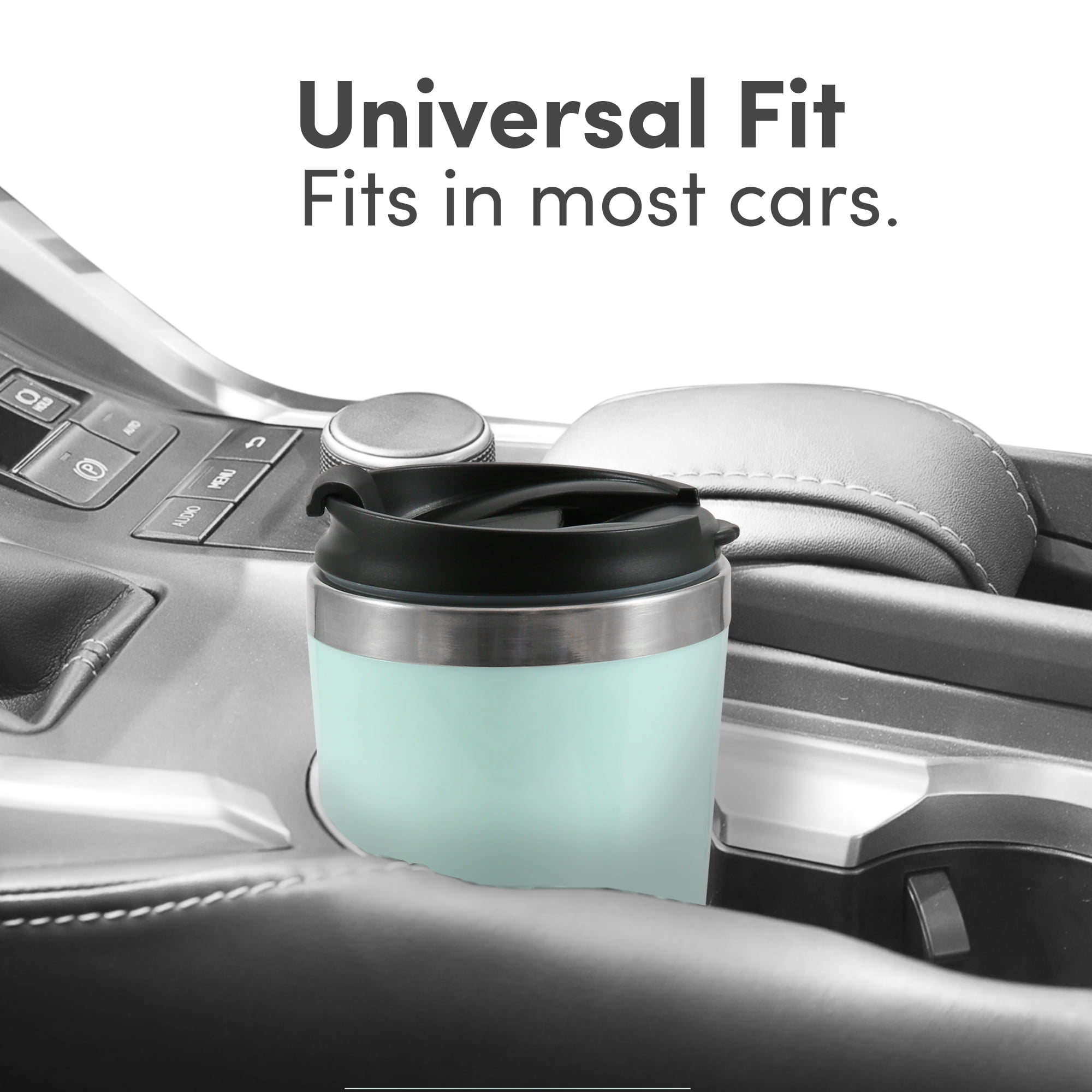 Elite Gourmet Personal Coffee Maker with Stainless Steel Interior Travel Mug, Mint