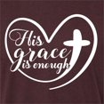 thumbnail image 5 of Wild Bobby His Grace Is Enough Heart Inspirational/Christian Men Premium Tri Blend Tee, Cardinal, Small, 5 of 5