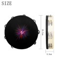 thumbnail image 3 of 10 Inch Handheld Tambourine Double Row Jingle Drum Percussion Instrument Adult Church KTV Party Dance Music Instrument, 3 of 5