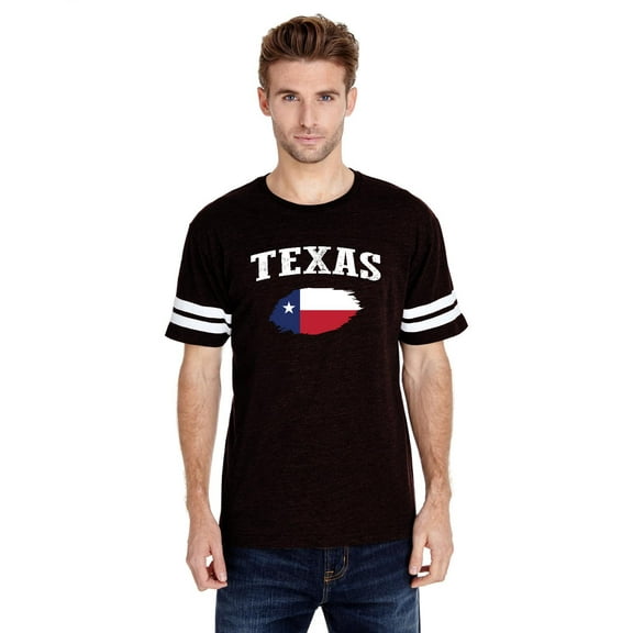 NIB - Mens Football Fine Jersey T-shirts - Texas Flag