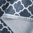 thumbnail image 5 of SAFAVIEH Arizona Shevon Trellis Polyester Area Rug, Black/Gray, 6' x 6' Round, 5 of 6