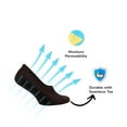thumbnail image 4 of Cosyfeel Mens or Women Unisex No Show Socks Non Slip Bamboo Low Cut Casual Socks (Pairs of 6) (Dark Brown, Medium), 4 of 8