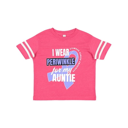 

Inktastic I Wear Periwinkle For My Auntie Stomach Cancer Awareness Gift Toddler Boy or Toddler Girl T-Shirt