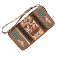 thumbnail image 6 of Wrangler Wristlet Western Wallet Boho Aztec Credit Card Holder for Women, Brown, 6 of 7