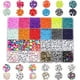 thumbnail image 5 of Generic Set de cuentas de vidrio esmaltadas de 24 colores, incluye letras y cuentas pequeñas, ideal para manualidades de pulseras y collares, sin accesorios, 4000 piezas de 4mm., 5 of 5