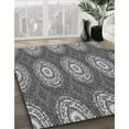 thumbnail image 2 of Ahgly Company Indoor Square Patterned Dark Gray Area Rugs, 3' Square, 2 of 6