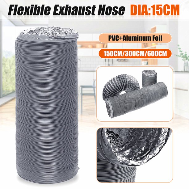 Grey 5ft /10ft / 20ft Flexible Extension Air Conditioner Exhaust