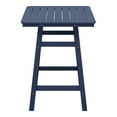 thumbnail image 4 of Costaelm Paradise 30" Square Outdoor Patio Counter High Bistro Bar Table With Umbrella Hole, Navy Blue, 4 of 9