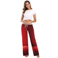 thumbnail image 6 of Small Women's Comfy Casual Pajama Pants Stretch Fabric Suitable for Yoga Pants Hippie Pants，The Best Holiday Gifts for Women Solid Red Gradient, 6 of 7