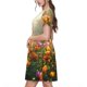 thumbnail image 2 of Easygdp Butterflies In Flower Field para Vestido Transpirable de Mujer, Vestido Suelto de Manga Corta con Pliegues y Bolsillos para el Verano, 2 of 6