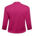 thumbnail image 7 of FOLUNSI Women's 3/4 Sleeve Cropped Cardigans Sweaters Jackets Open Front Short Shrugs for Dresses, 7 of 7