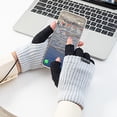 thumbnail image 4 of Injueey Guantes sin dedos invierno a prueba de viento carga USB calefacción eléctrica manoplas lavables para interiores Protector de Type4 NO4, 4 of 6