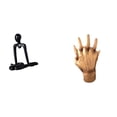 thumbnail image 1 of Figura de pensador, escultura de mano, estatua abstracta, adorno minimalista, material de resina, adecuada para estanterías, oficina, decoración del h, 1 of 8