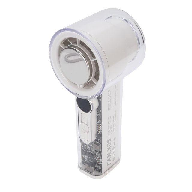 Ventilador de Enfriamiento de la Mano, Ajuste de 100 Velocidades, Tecnología de Enfriamiento de Semiconducores, Silencio, Duració de la Batería Larga, Cordón para viajes,