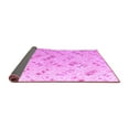 thumbnail image 2 of Ahgly Company Indoor Square Abstract Purple Modern Area Rugs, 3' Square, 2 of 4