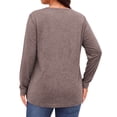 thumbnail image 5 of WellSize Plus Size Women Blouses Lace Long Sleeve Boho Tops Crew Neck Fall Shirts Trendy Tunic Blouses, 5 of 9