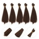 thumbnail image 3 of Modas de muñecas de moda de 5 piezas de moda hermosas pelucas de cabello de muñeca pelucas de cabello de muñeca Cañas de muñecas de bricolaje, 3 of 5