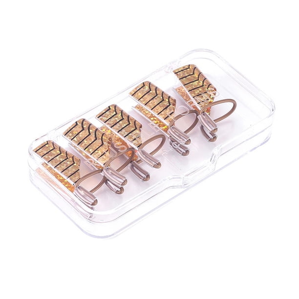 Jumpingount 5 piezas de soporte para uñas, Flexible, conveniente, formas de uñas francesas, accesorio de manicura, líneas de marcado Juegos de manicura No.1