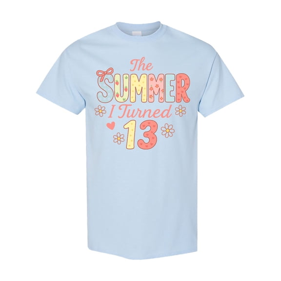 Inktastic The Summer I Turned 13 Cute Birthday Design T-Shirt