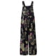 thumbnail image 1 of Monos Para Mujer, Hoja Floral Cuello Cuadrado Sin Mangas Estilo Suelto De Una Pieza XBTCLXEBCO Azul Marino;S, 1 of 6