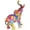 H091 large, variant on AOOOWER Elephant Decors Colorful Art Elephant Figurines Resin Colorful Elephant Statues