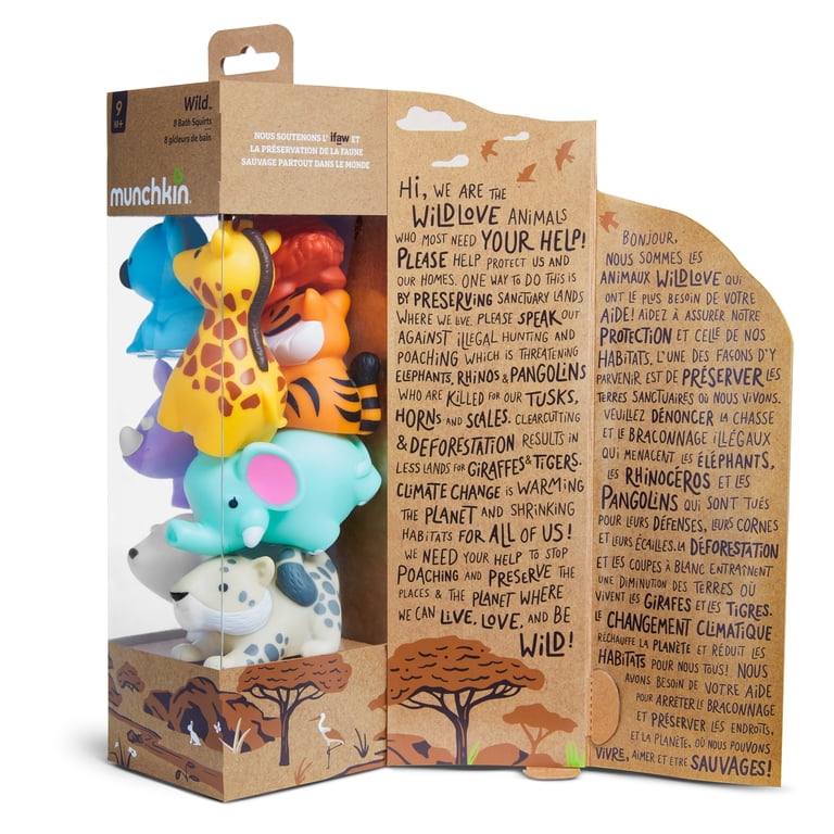 Wildlife Squirting Bath Toy Set, 8 Pack photo 8