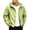 Green, variant on Eltusu Men's Windbreaker Jackets, Solid Color Long Sleeve Zipper Waterproof Men's Jacket with Hoods White Size XL