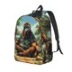 thumbnail image 1 of Balery Forest Meditating Gorilla Mochila Clásica Impresa Básica para Viaje, Mochila Escolar Resistente al Agua, Mochila de Lona con Correas Ajustables-Small, 1 of 5