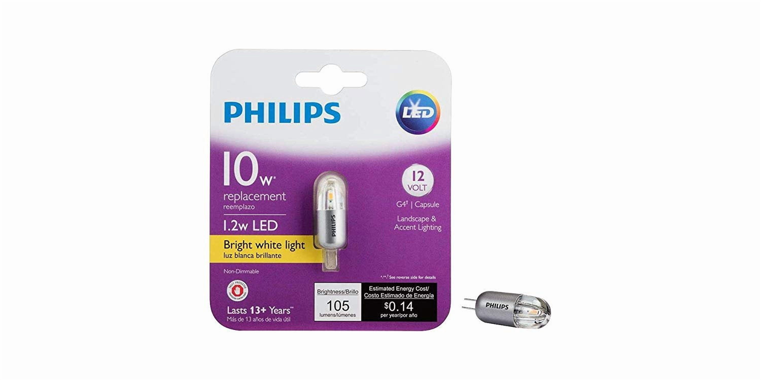 Philips 458497 10W Equivalent LED 12V Capsule Light Bulb - Walmart.com