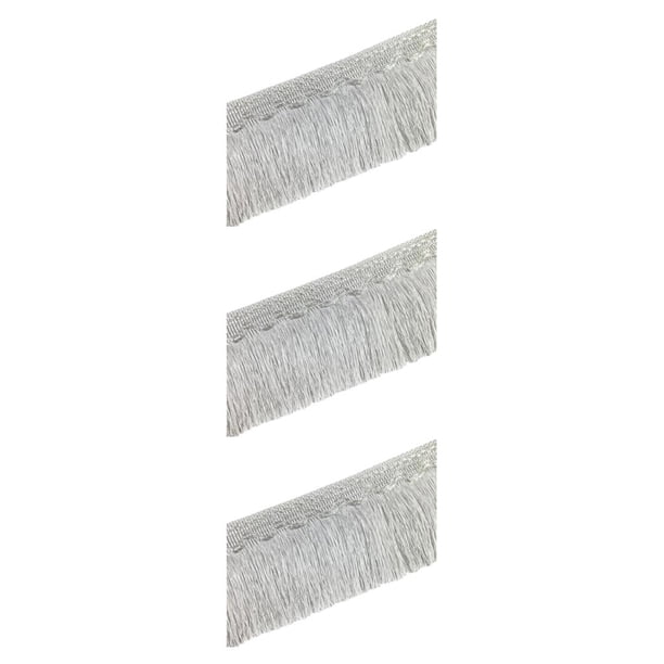 Moyic Borla de flecos elegante de poliéster para costura y confección Borla de flecos para coser blanco 3 Type1 NO1