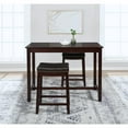 thumbnail image 2 of Linon Claridge 36 Inch Counter Height Pub Table, Walnut, 2 of 4