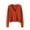 Orange, variant on Womens Cardigan Sweaters Button Down Cotton Jacket Coat Solid Casual Long Sleeve V-Neck Outerwear