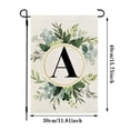 thumbnail image 2 of Bandera De Jardín Con Monograma Floral Para Exteriores, Pequeña Bandera De Yute Con Las Iniciales Del Apellido De La Familia, 2 of 3