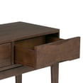 thumbnail image 4 of WyndenHall  Pearson SOLID HARDWOOD 54 inch Wide Mid Century Modern Console Sofa Table - 54 W x 16 D x 31 H Walnut Brown Stained Transitional,, 4 of 5
