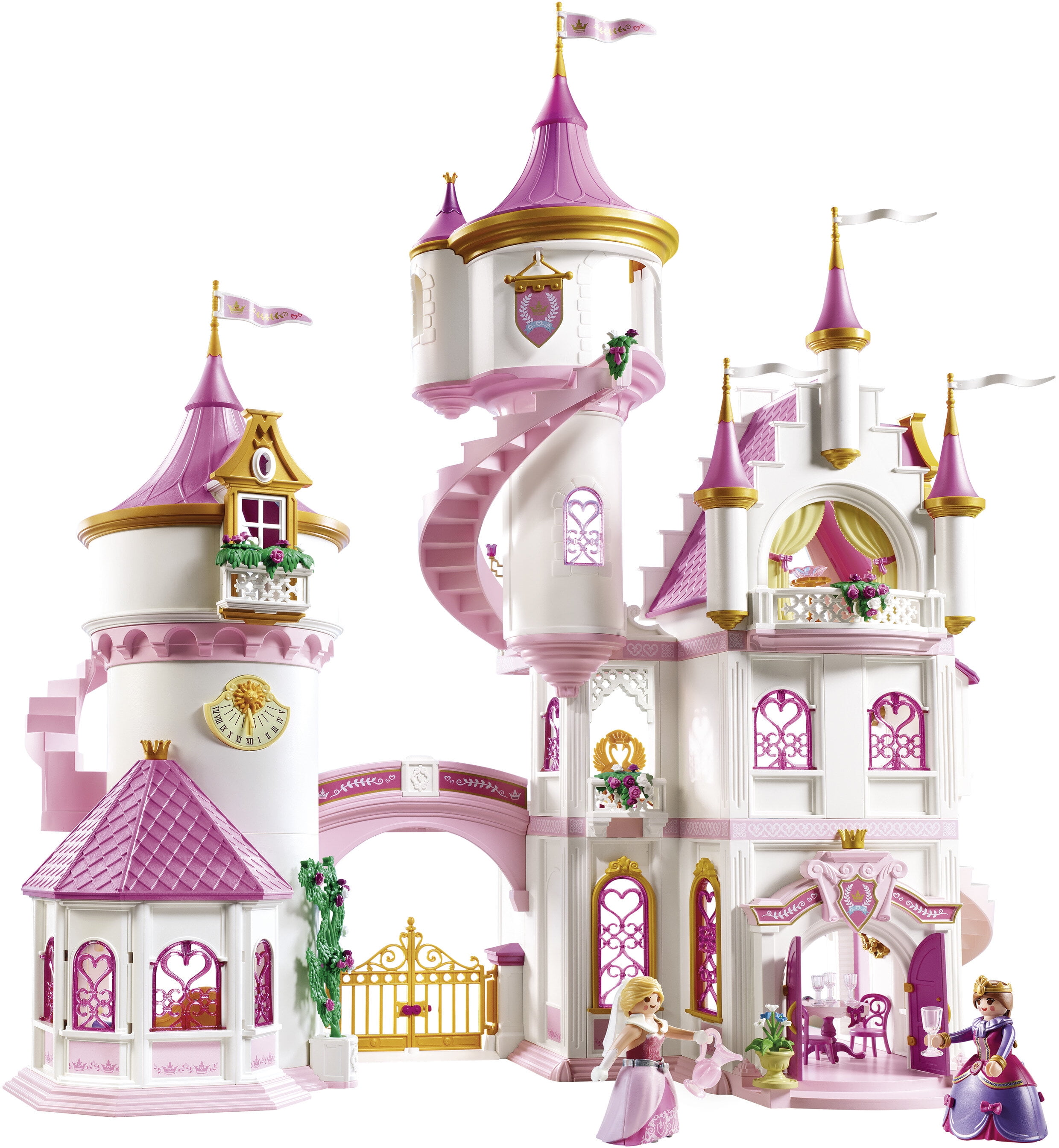Fairy Tale Kingdom Wooden Building Blocks 50-piece Princess & Prince Play Toy Set in Storage Drum by Imagination Generation 