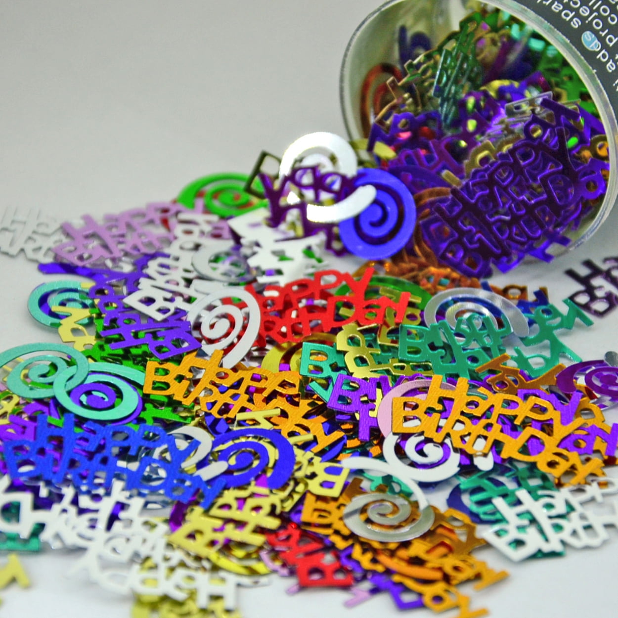 Confetti Mix Birthday Curly Q Half Pound (8 oz) CCL9516 Walmart