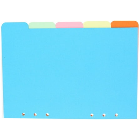 OUNONA  5 Pcs School Binder Divider Organizer Tabbed Paper Folder Dividers