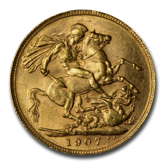 1907-M Australia Gold Sovereign Edward VII BU