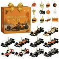thumbnail image 1 of Herunwer Police Car Advent Calendar 2025, Christmas Countdown Advent Calendar with 24 Different Police Vehicle, 2D Flat Design, 1 of 1