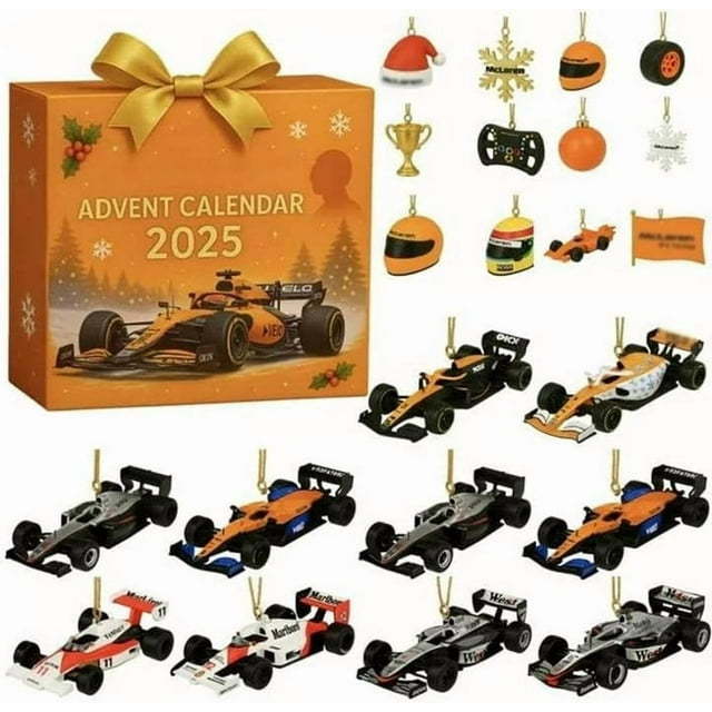 Herunwer Police Car Advent Calendar 2025, Christmas Countdown Advent Calendar with 24 Different Police Vehicle, 2D Flat Design