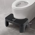 thumbnail image 3 of Tyminin Set of 4 Black Toilet Stool, Non-Slip Poop Stool for Bathroom, Plastic Potty Stool for Adults and Kids, 3 of 7