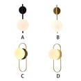 thumbnail image 4 of Yuarrent Lámpara de pared LED con bombilla G9 7W Pantalla de estilo simple Iluminación de escaleras interiores Luz de noche Luz de noche Accesorios de Iluminación y accesorios Cobre+Blanco/10cm Yuarrent HA066965-04, 4 of 6