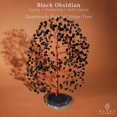 thumbnail image 2 of Crystal Tree Karmapledge Blask, obsidiana, curación del chakra, 2 of 8