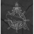 thumbnail image 2 of Nautical Whale Wheel Spiritual Animal Zip Up Hoodie Men's Women's Brisco Brands 5X, 2 of 6