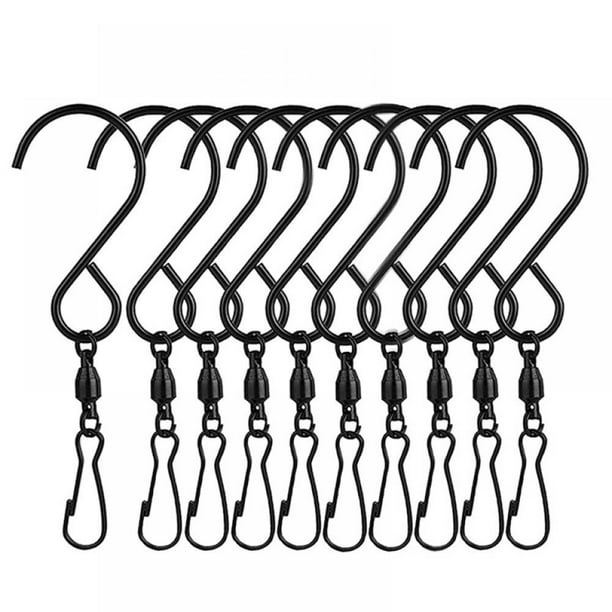 10 Pack Swivel Hooks Clips for Hanging Wind Spinners, Wind Chimes, Bird